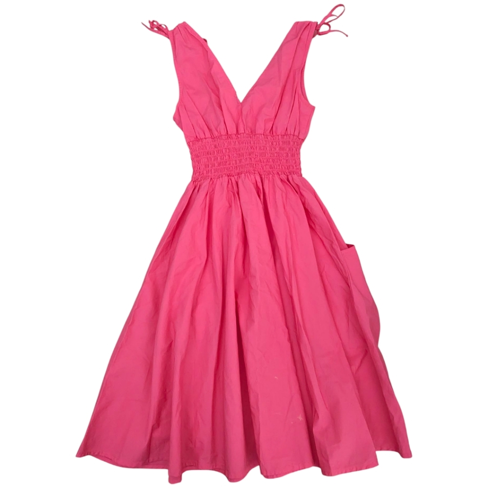 DIVIDED by H&M Hot Pink Barbie Dress Forward Fitted SPRING BREAK 4